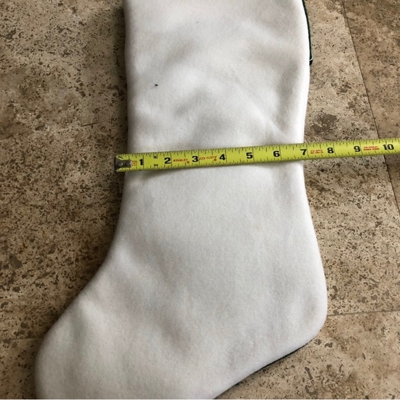 🌲 Holiday Reindeer Stocking Raised Design 17” Length - Picture 3 of 5